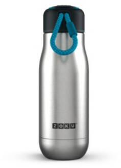 Zoku Thermosfles Rvs, 350 Ml, Zilver - Zoku Hydration Wit