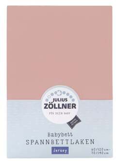 Zollner JULIUS ZÖLLNER Hoeslaken Jersey blush 40 x 90 cm Roze/lichtroze - 40x90 cm
