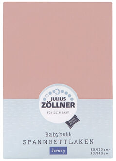 Zollner JULIUS ZÖLLNER Hoeslaken Jersey blush 70 x 140 cm Roze/lichtroze - 60/70x120/140 cm