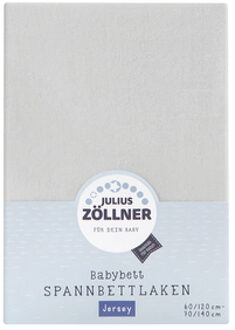 Zollner JULIUS ZÖLLNER Hoeslaken Jersey lichtgrijs - 60/70x120/140 cm