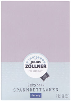 Zollner JULIUS ZÖLLNER Hoeslaken Jersey lila Paars - 60/70x120/140 cm