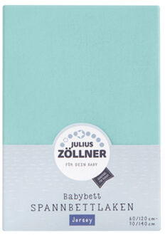 Zollner JULIUS ZÖLLNER Hoeslaken Jersey mint Turquoise - 60/70x120/140 cm