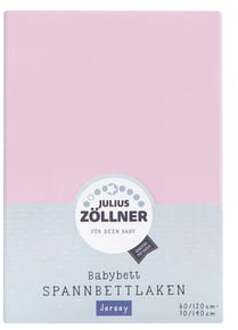Zollner JULIUS ZÖLLNER Hoeslaken Jersey roze Roze/lichtroze - 70x140 cm