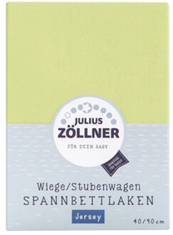 Zollner JULIUS ZÖLLNER Hoeslaken Jersey voor wieg groen - 40x90 cm