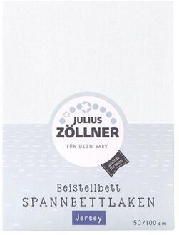 Zollner JULIUS ZÖLLNER Hoeslaken Jersey wit 50x100 cm