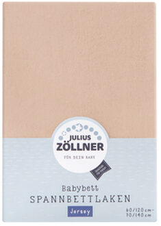 Zollner JULIUS ZÖLLNER Hoeslaken Jersey Zand Beige - 70x140 cm