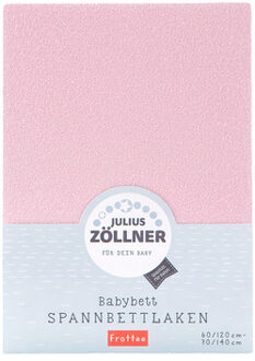 Zollner JULIUS ZÖLLNER Hoeslaken Terrycloth rosa Roze/lichtroze - 70x140 cm