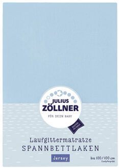 Zollner JULIUS ZÖLLNER Hoeslaken voor boxmatrassen lichtblauw 100 x100 cm - 100x100 cm