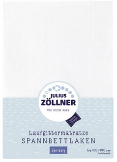 Zollner JULIUS ZÖLLNER Hoeslaken voor boxmatrassen wit 100 x100 cm - 100x100 cm