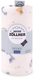 Zollner JULIUS ZÖLLNER Jersey deken gevoerd Little Dinoi 70 x 100 cm Kleurrijk - 70x100 cm