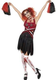 " Zombie Cheerleader kostuum voor dames Halloween outfit - Verkleedkleding - Large"