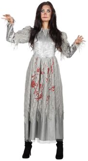 Zombie halloween bruidsjurk voor dames Grijs