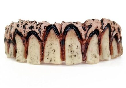 Zombie nep gebitje - tandjes - voor volwassenen - Halloween verkleed artikel Multi