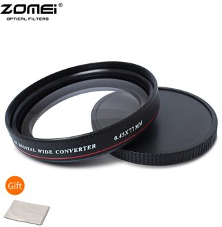 Zomei 49/52/77Mm 0.45X Groothoek Filter Lens Multi-Coated Agc Optische Glas Mc Af brede Converter Voor Digitale Slr Camera Lens 67mm