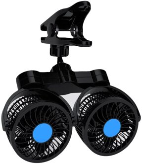 Zomer 12V/24V Auto Dual Fan Auto Interieur Accessoires 360 Graden-Ronde Auto Koeling Accessoires Swing fan Ventilatie Board
