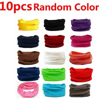 Zomer Ademend Gezichtsmasker Bike Motorcycle Bandana Magic Sjaal Vrouwen Mannen Wandelen Sjaals Hoofdband Ourdoor Wandelen Camping Sjaal 10stk