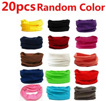 Zomer Ademend Gezichtsmasker Bike Motorcycle Bandana Magic Sjaal Vrouwen Mannen Wandelen Sjaals Hoofdband Ourdoor Wandelen Camping Sjaal 20stk