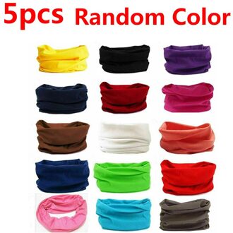 Zomer Ademend Gezichtsmasker Bike Motorcycle Bandana Magic Sjaal Vrouwen Mannen Wandelen Sjaals Hoofdband Ourdoor Wandelen Camping Sjaal 5stk