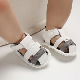 Zomer Baby Baby Meisjes Jongens Eerste Wandelaars Toevallige Zachte Zool Anti Slip Crib Sandalen 0-18 Maanden 13-18 months