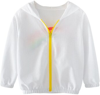 Zomer Baby Kids Zon Beschermende Strand Kleding Baby Bou Baby Meisje Comfortabele Jas Kids Rainbow Print Jas 3T