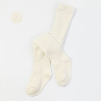 Zomer Baby Meisje Panty Dunne Ademende Zachte Katoenen Kinderen Panty Effen Kleur Hollow Baby Peuter Kousen Baby Kleding Beige