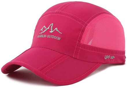 Zomer Baseball Cap Sneldrogende Hoed Sport Mode Zon Baseball Caps Ademend Ultra Dunne roos