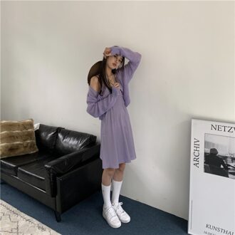 Zomer Casual Vrouwen Gebreide Paars Vest Enkele Breasted Slanke Korte Tops dress