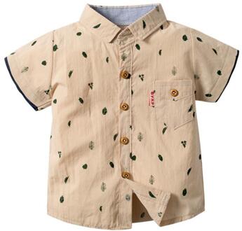 Zomer Casual Zuigelingen Jongens KINDEREN Shirt Cartoon Korte Mouwen Revers Shirt 80 Cm 110 Cm 1 hand- 4 stuk PRE SALE / 100 Cm