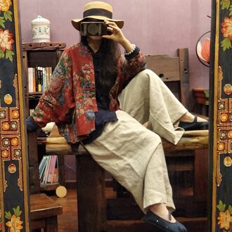 Zomer enkellange Broek Casual Losse Elastische Taille Solid Broeken Vintage Linnen Vrouwen Broek