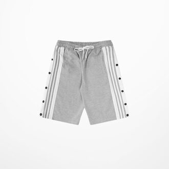 Zomer Hip Hop Ins Grappige Strip Vijf Punt Shorts Mannen High Street Tij Korte Broek Retro Oversize Bevesti Mannen shorts grijs / L