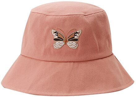 Zomer Hoed Vrouwen Vlinder Borduurwerk Opvouwbare Anti-Zonnebrand Emmer Zonnehoed Cap Шляпа Женская Летняя CSF200730483PK