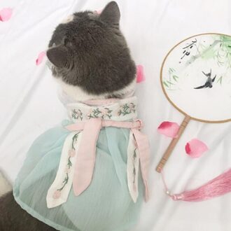 Zomer Hond Jurken Pet Puppy Kostuum Chinese Han-dynastie Vintage Stijl Candy Hond Kat Kleding Voor Kleine Honden Xl