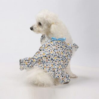 Zomer Hond Rok Huisdier Kleding Jurken Voor Honden Puppy Cat Kleding Meisje Hond Kleding Meisje Jurken Leuke Kat rok Blauw / L