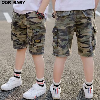 Zomer Jongens Camouflage Shorts Katoenen Broek Kids Beachwear Kinderen Losse Sport Strand Shorts Trainingsbroek 8