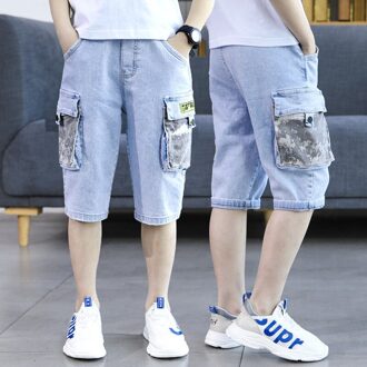 Zomer Jongens Jeans Baby Jongens Kleding Korte Jeans Klassieke Broek Kinderen Denim Korte Broek Kleding Baby Boy Casual Broek 160