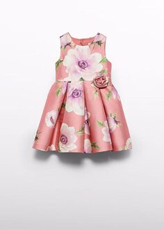 Zomer jurk meisjes - blush roze - Maat 122