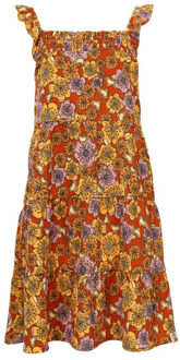 Zomer jurkje retro vibes voor meisjes in de kleur Geel - 92