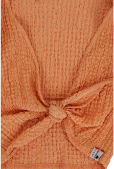 Zomer knoop vestje abricot voor meisjes in de kleur Geel - 116