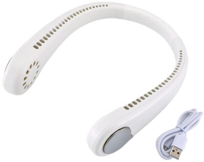 Zomer Koeler Nekband Fans Met Usb Oplaadbare Handsfree Fans Sterke Wind Lui Outdoor Sport Fan