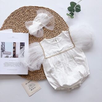 Zomer Korte Mouwen Zoete Een Stuk Romper Baby Meisje Prinses Bodysuits Baby Meisje Kleding 24M