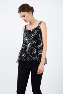 Zomer laagjes top Zwart