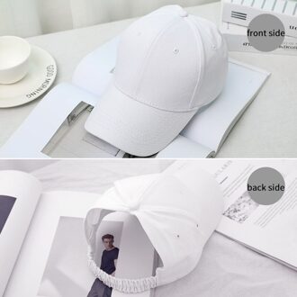 Zomer Lege Top Zonnehoed Vrouwen Paardenstaart Baseball Cap Vrouwelijke Outdoor Sport Verstelbare Golf Tennis Caps Zonnescherm Hoeden wit