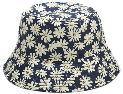 Zomer Madeliefjes Emmer Hoed Vrouwen Mode Katoen Strand Zonnehoed Twee Side Visser Hoed HT4955NV