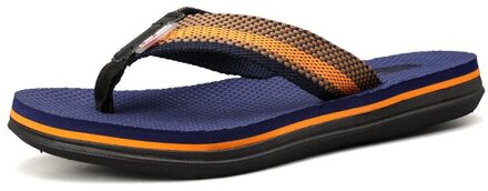 Zomer Mannen Casual Slippers Slip-On Slippers Comfortabel Ademend Strand Water Sandalen Klassieke Outdoor Flats Schoenen blauw / 7.5