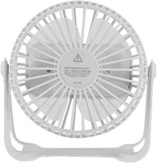 Zomer Mini Usb Tafel Desk Fan Quiet Usb-Powered Desktop Fan Draagbare Ventilator 360 Graden Rotatie Kleine Ventilator voor Kantoor Fan wit