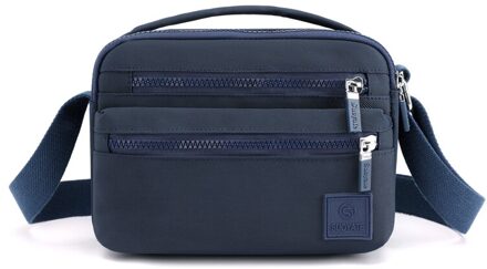 Zomer Mode Messenger Bag Vrouwen Schoudertas Dames Nylon Doek Handtas Kleine Mode Vrouwen Crossbody Tas Voor Meisjes Blauw