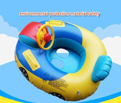 Zomer Noodzakelijke Producten Cartoon Kinderen Zwemmen Seat Opblaasbare Auto Rit Boot Gereedschappen Van Zwemmen Aid Baby Speelgoed