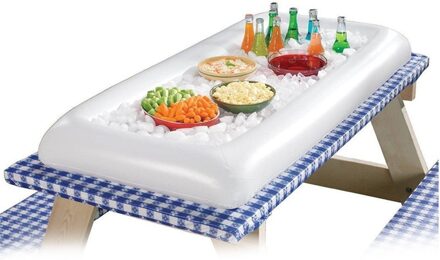Zomer Opblaasbare Bier Tafel Zwembad Float Water Party Air Matras Ijs Emmer/Salade Bar Tray Eten Drinken Eettafel