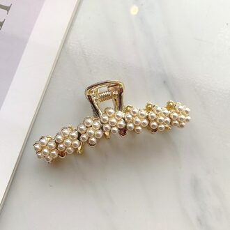 Zomer Parel Haarspeld Diamanten Bezaaid Parel Clip Vangst Strik Kat Oor Shark Clip Elegante Temperament Haar Clip Catch 187-6