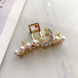 Zomer Parel Haarspeld Diamanten Bezaaid Parel Clip Vangst Strik Kat Oor Shark Clip Elegante Temperament Haar Clip Catch 187-7